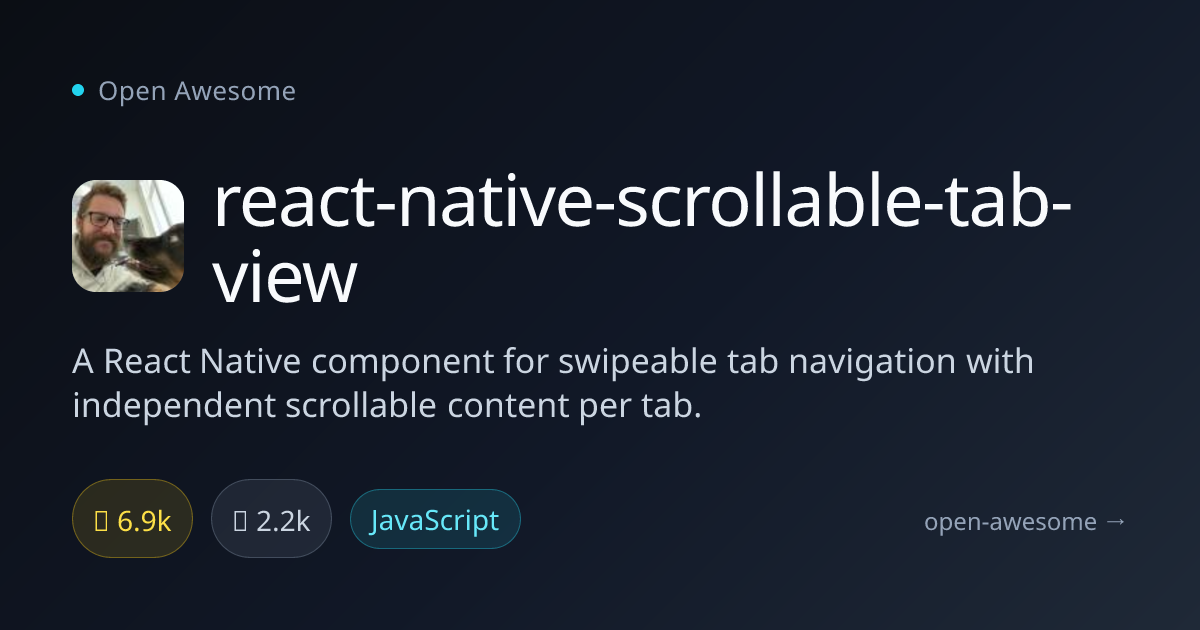 react-native-scrollable-tab-view — Swipeable Tab Navigation Component ...