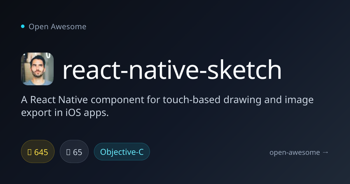 react-native-sketch — Touch Drawing for React Native iOS | Open Awesome