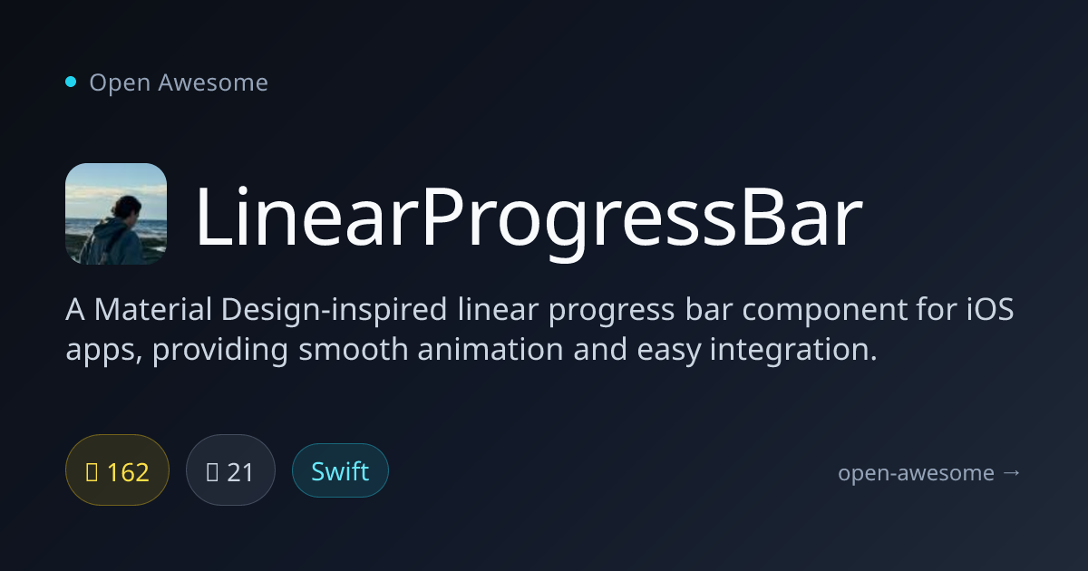 LinearProgressBar — Material Design iOS Progress Bar | Open Awesome
