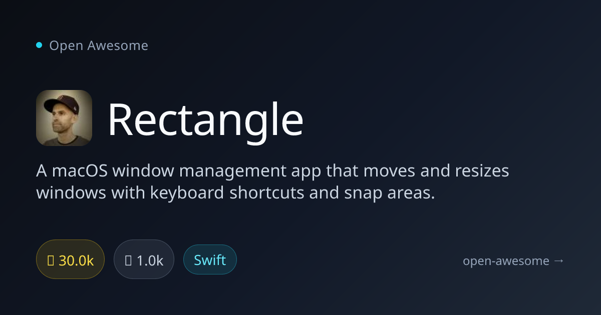 Rectangle — macOS Window Management App | Open Awesome