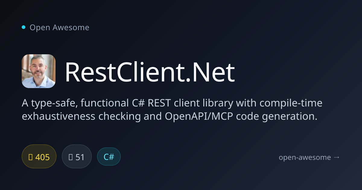 RestClient.Net — Type-Safe C# REST Client | Open Awesome