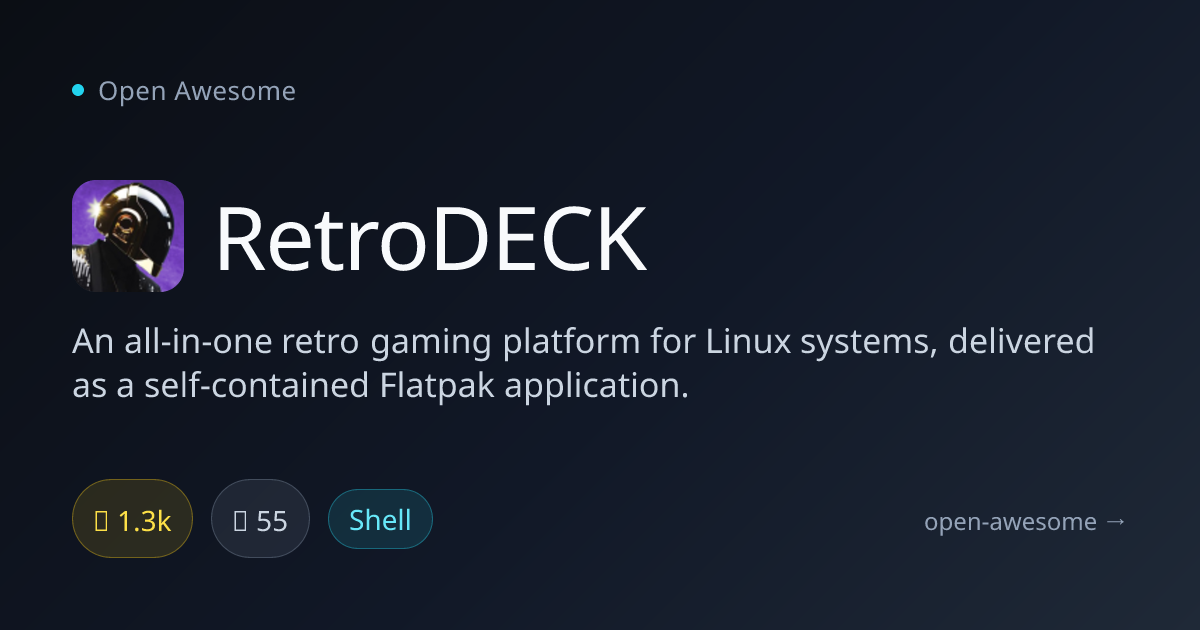 RetroDECK — All-in-One Linux Retro Gaming Platform | Open Awesome
