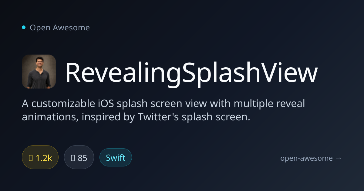 RevealingSplashView — Customizable iOS Splash Screen Animations | Open ...