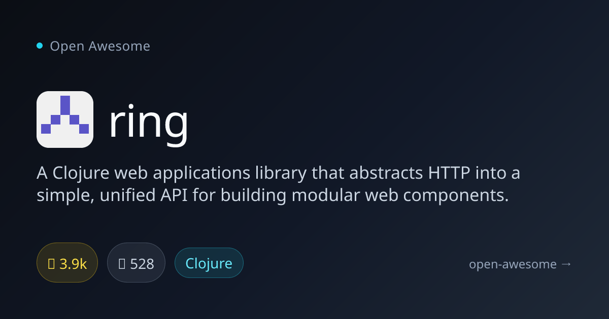ring — Clojure Web App Library | Open Awesome