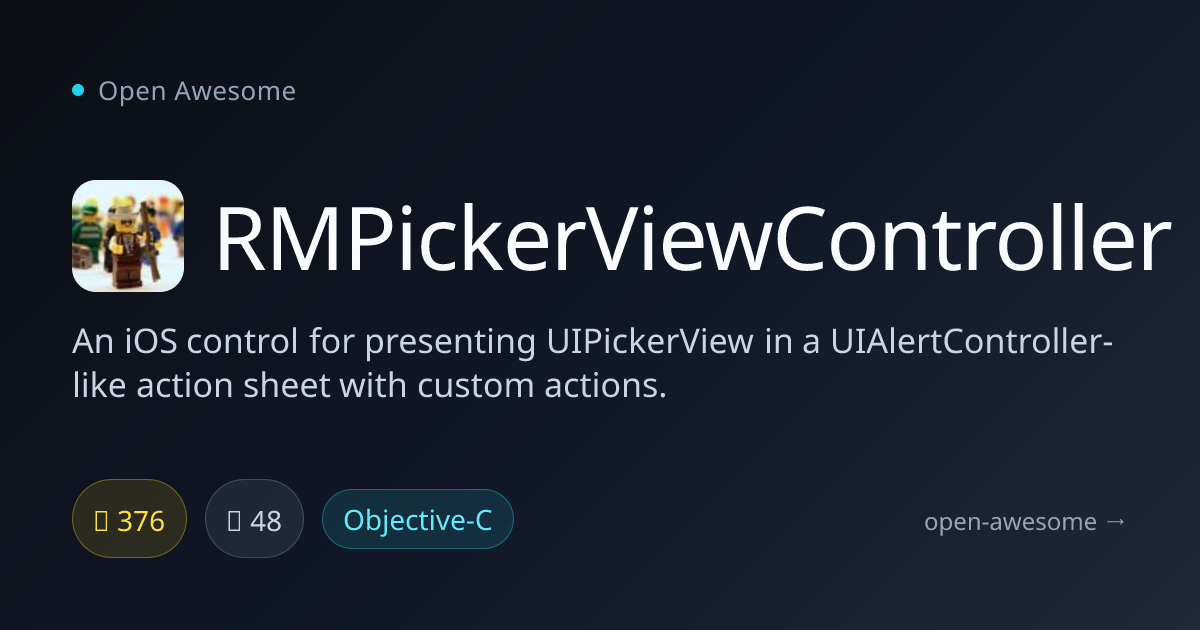 RMPickerViewController — iOS Picker View Action Sheet | Open Awesome