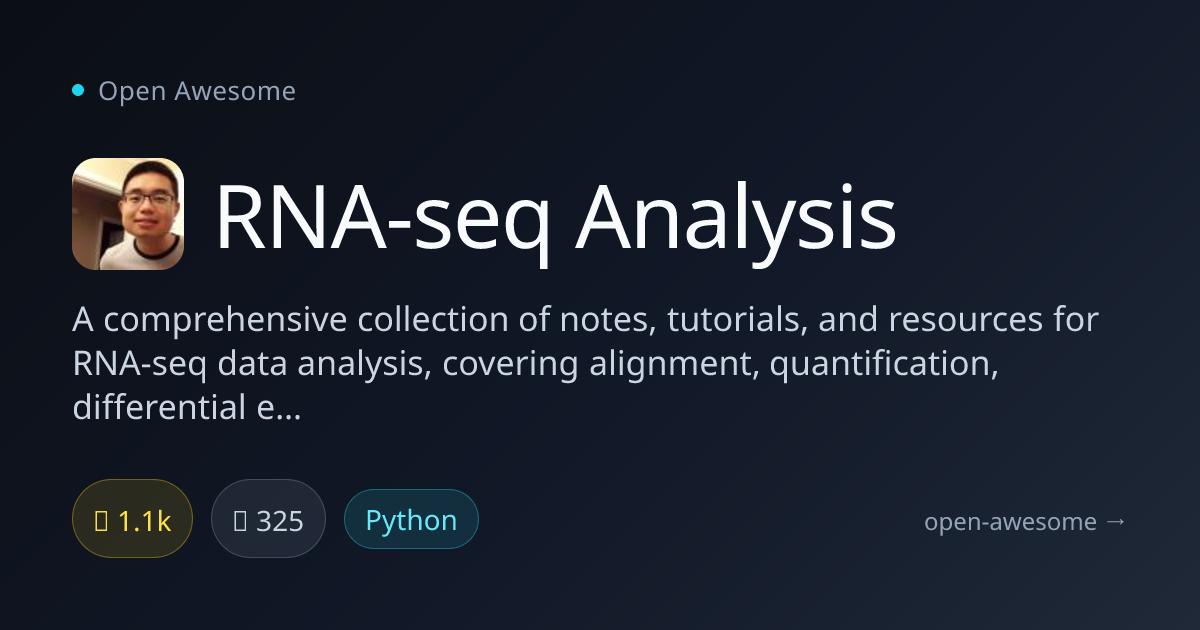 RNA-seq Analysis — RNA-seq Data Analysis Guide | Open Awesome