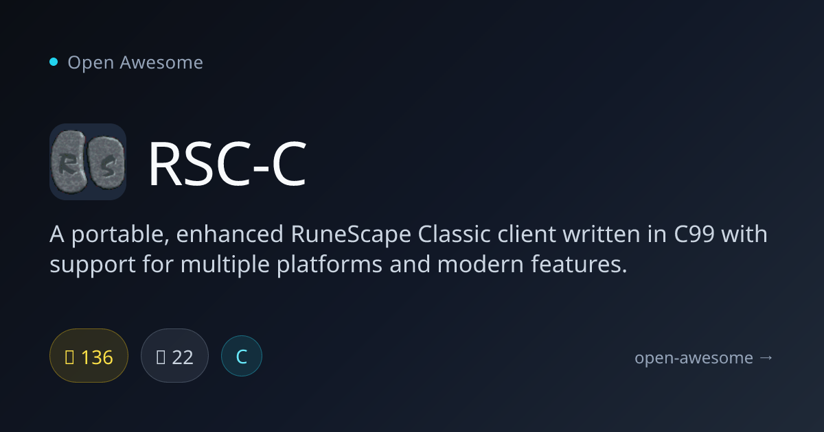 RSC-C — Portable RuneScape Classic Client | Open Awesome