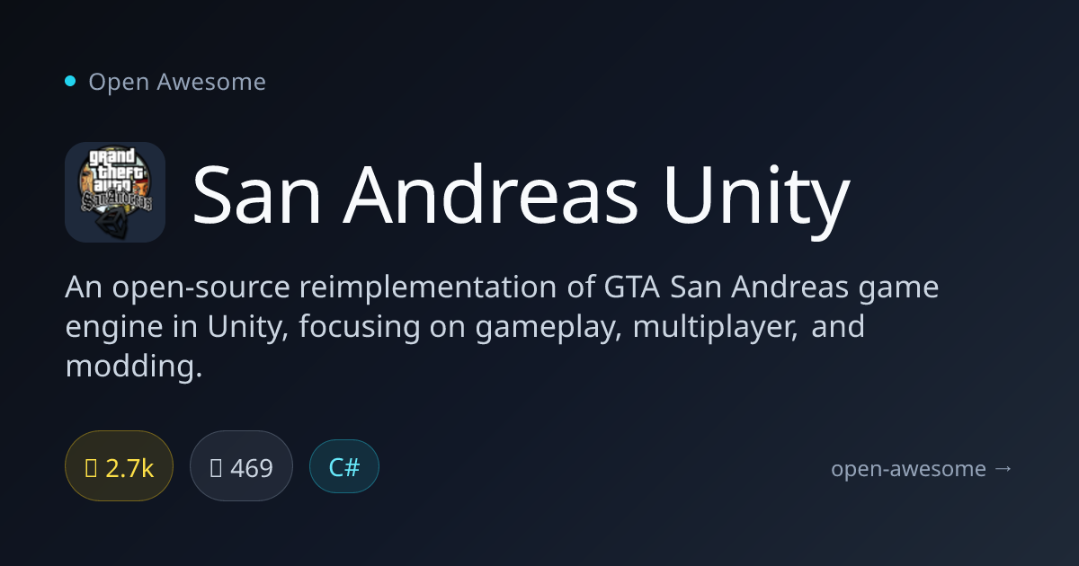 San Andreas Unity — GTA San Andreas Unity Engine | Open Awesome