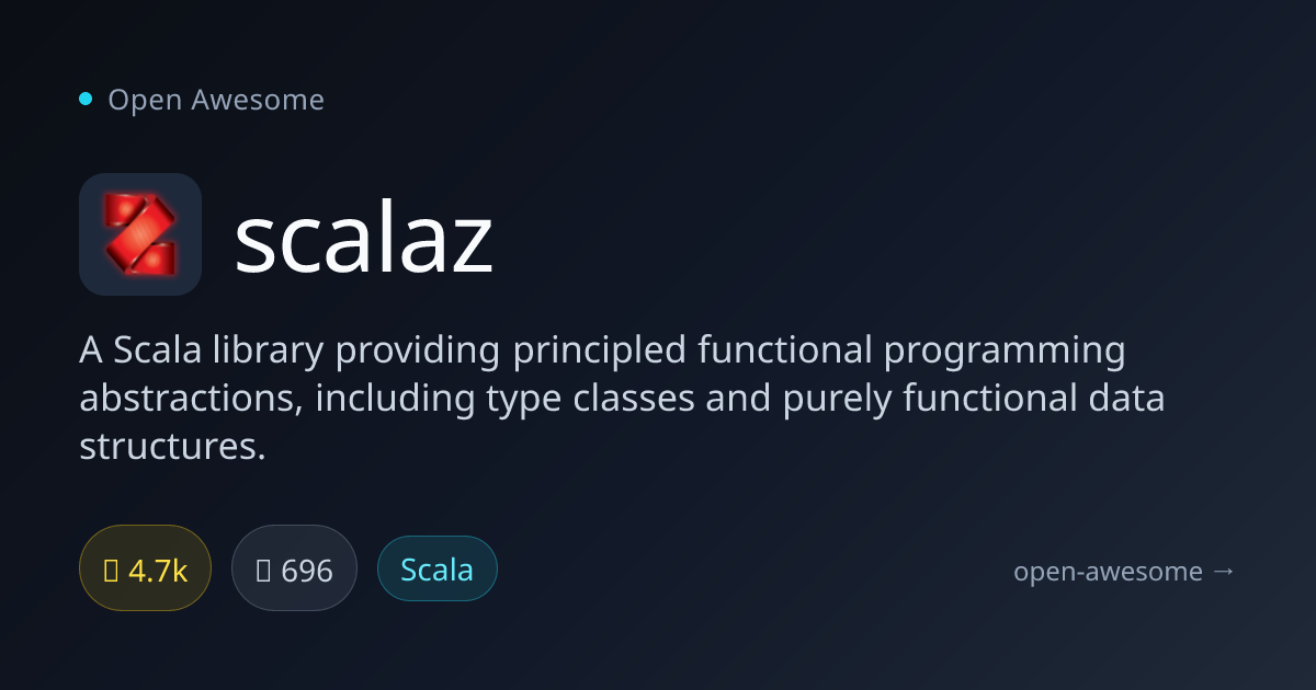 scalaz — Functional Programming for Scala | Open Awesome