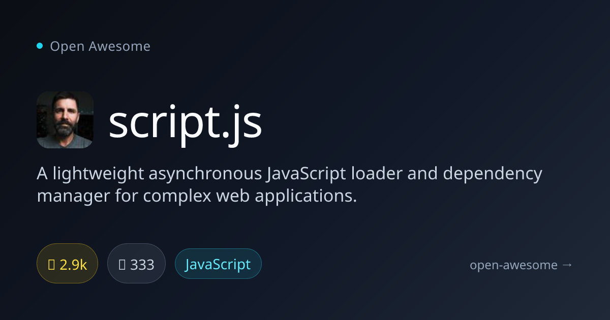 script.js — Async JavaScript Loader | Open Awesome