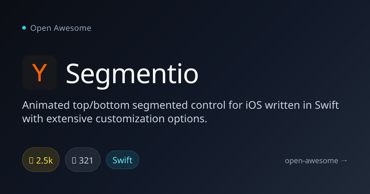 Segmentio — Animated iOS Segmented Control | Open Awesome