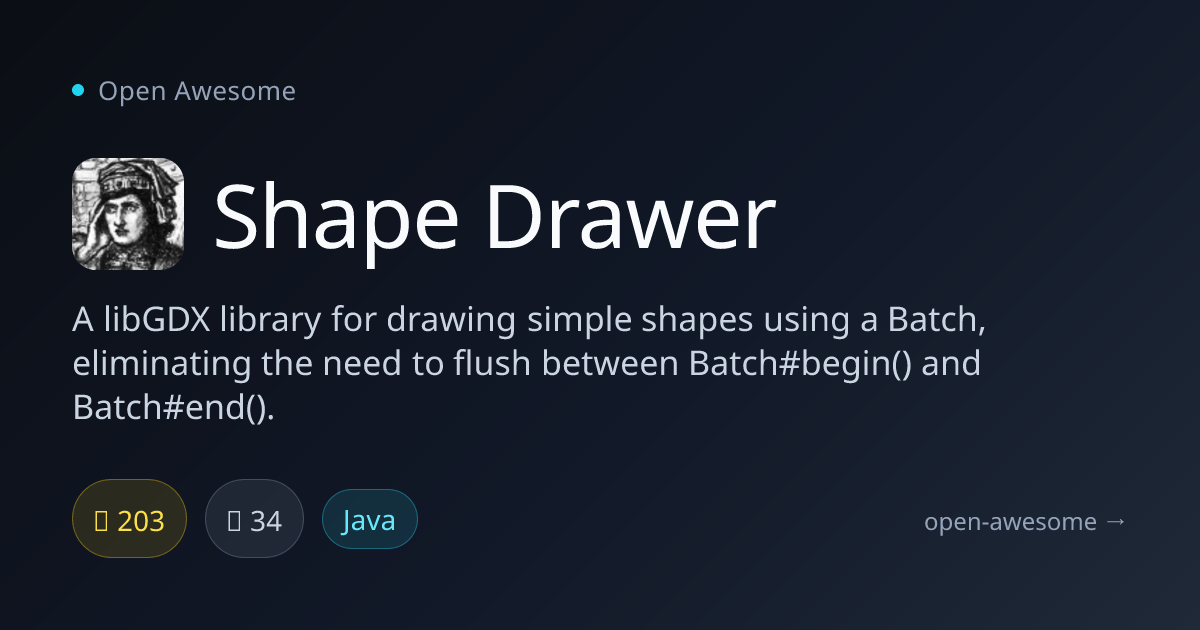 Shape Drawer — LibGDX Shape Drawing Library | Open Awesome