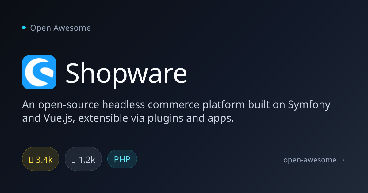 Shopware — Headless Commerce Platform | Open Awesome