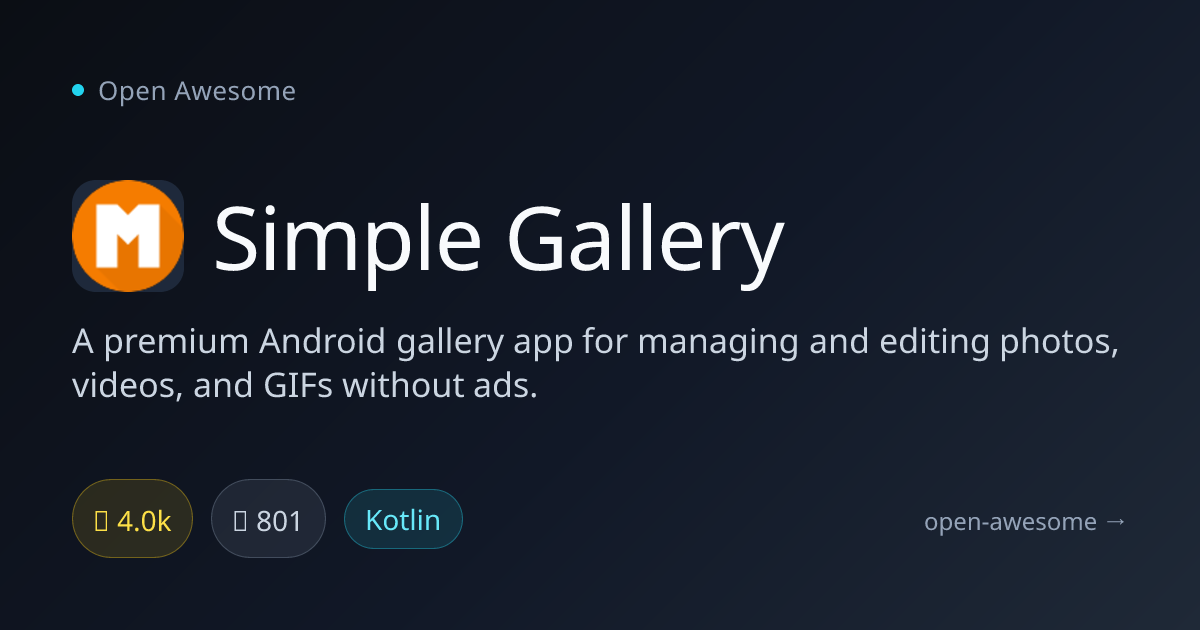 Simple Gallery — Premium Android Gallery App | Open Awesome
