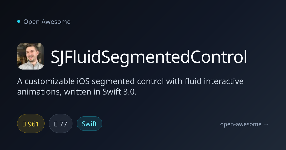 SJFluidSegmentedControl — Customizable iOS Fluid Segmented Control ...