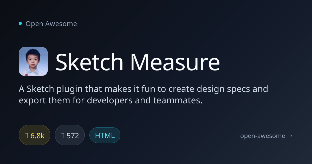 Sketch Measure — Design Specs Export Plugin | Open Awesome
