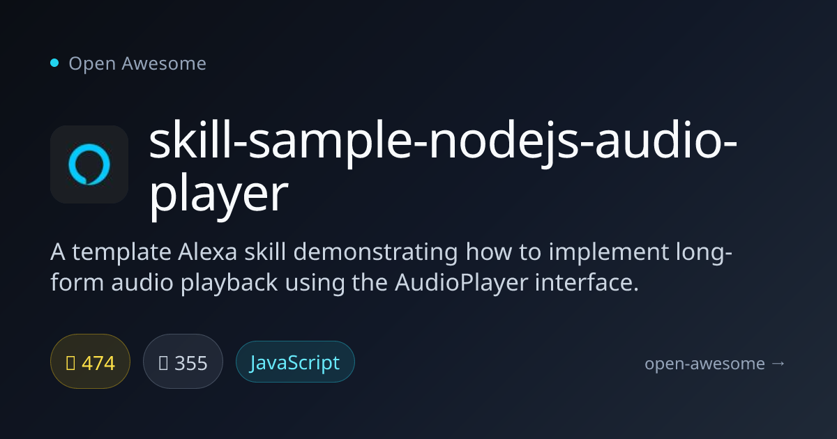 skill-sample-nodejs-audio-player — Alexa Audio Player Skill Template ...