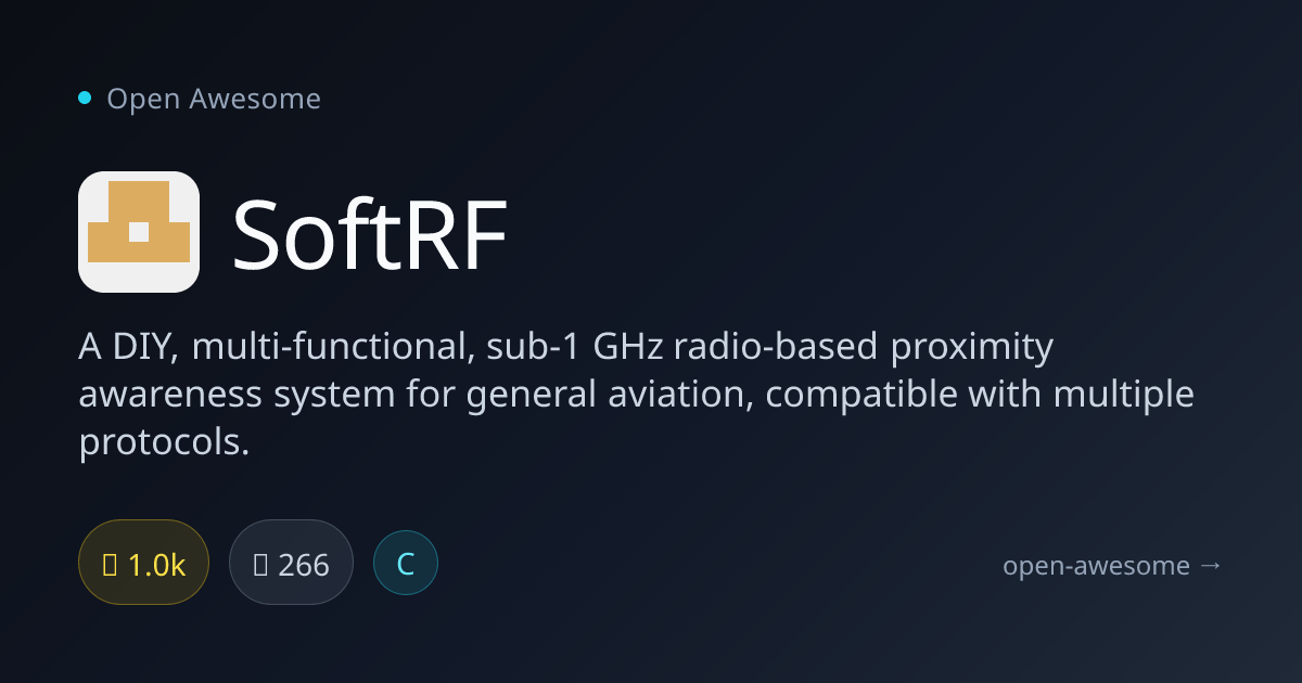 SoftRF — DIY Aviation Proximity System | Open Awesome