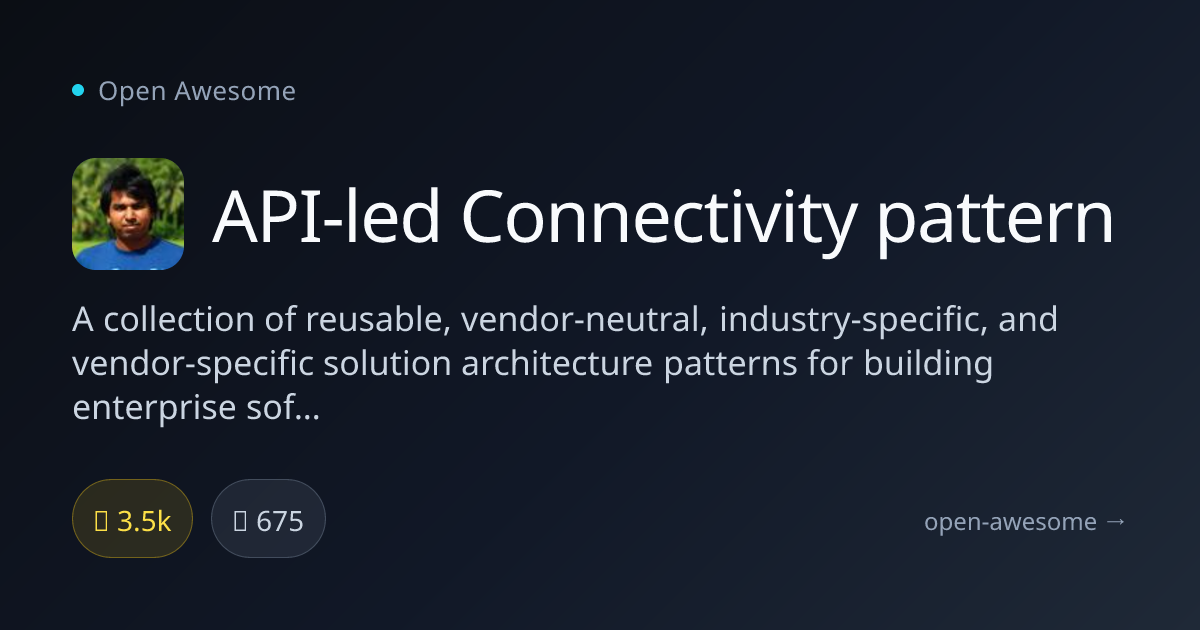 API-led Connectivity pattern — API-Led Architecture Patterns | Open Awesome