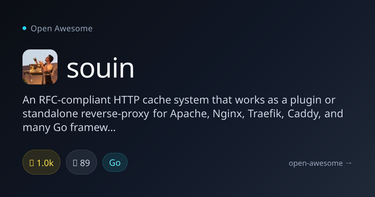 souin — RFC-Compliant HTTP Cache System | Open Awesome