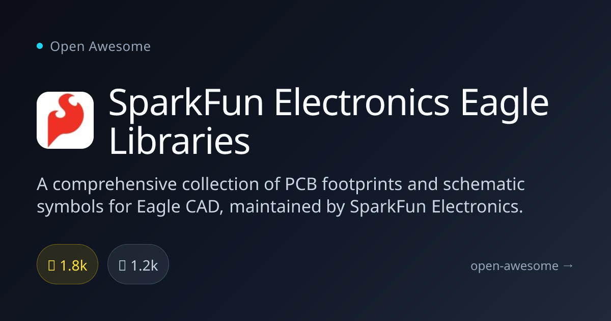 SparkFun Electronics Eagle Libraries — PCB Footprints & Schematic ...