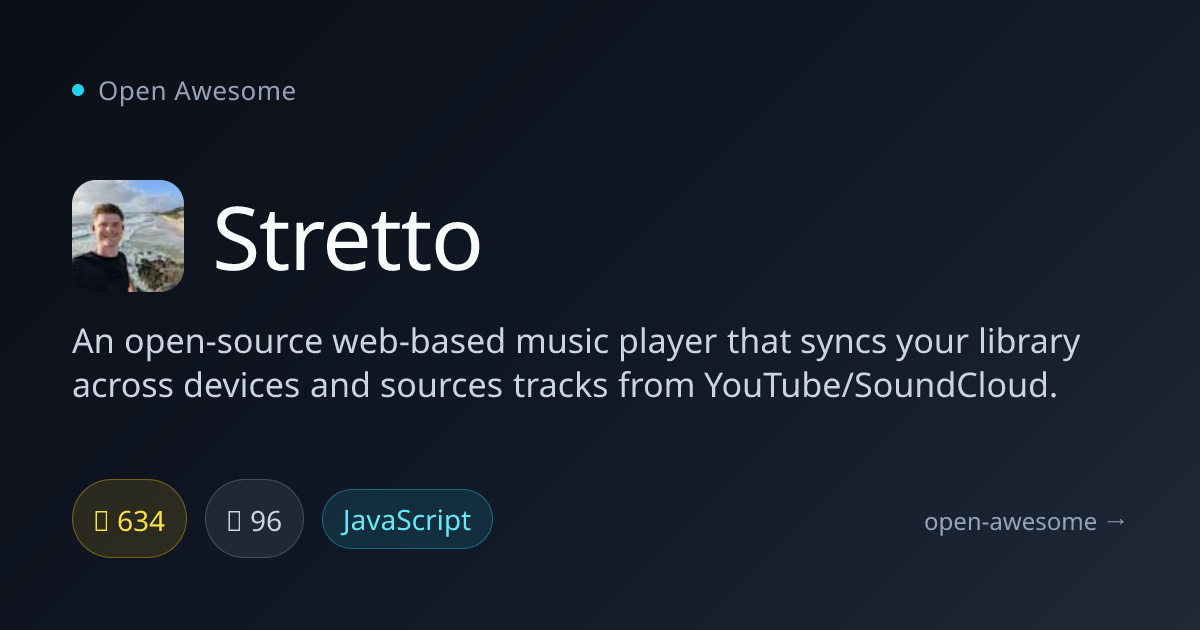 Stretto — Web-Based Music Player | Open Awesome
