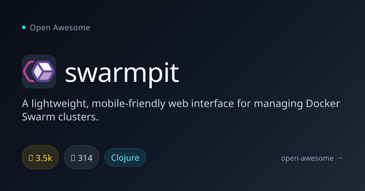 swarmpit — Docker Swarm Web Interface | Open Awesome