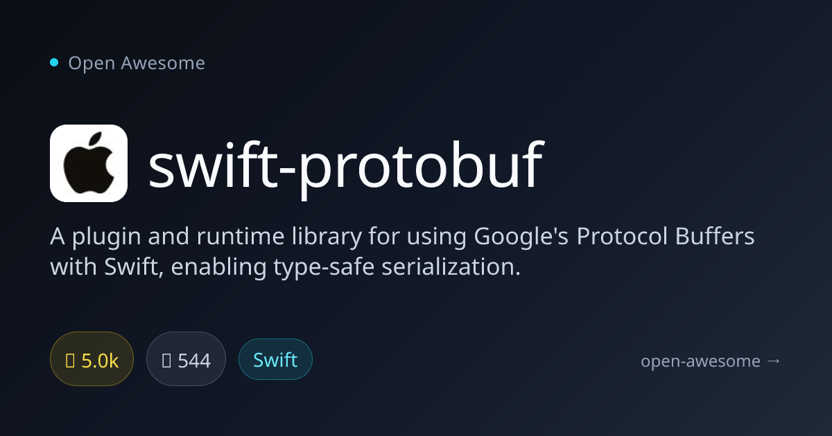 swift-protobuf — Protocol Buffers Plugin for Swift | Open Awesome