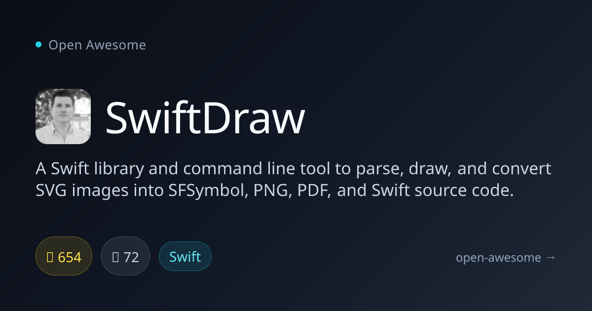 SwiftDraw — SVG Parser & Converter for Swift | Open Awesome