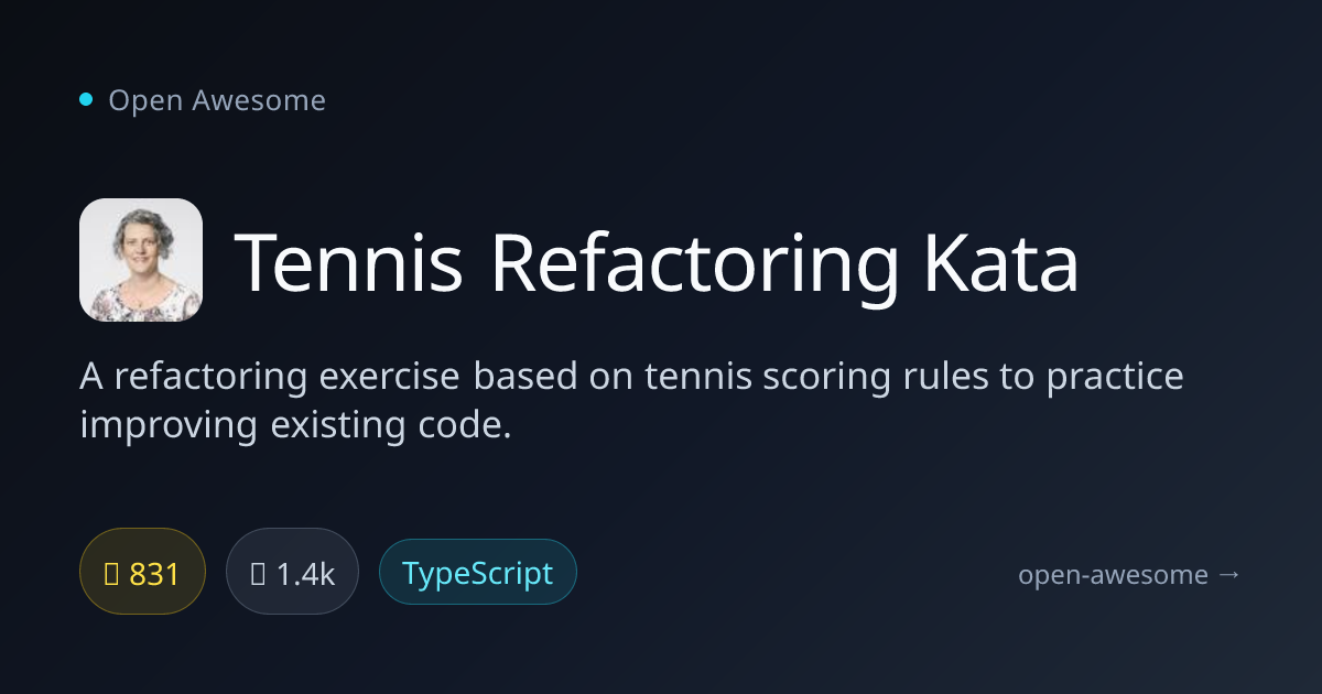 Tennis Refactoring Kata — Refactoring Exercise for Tennis Scoring ...