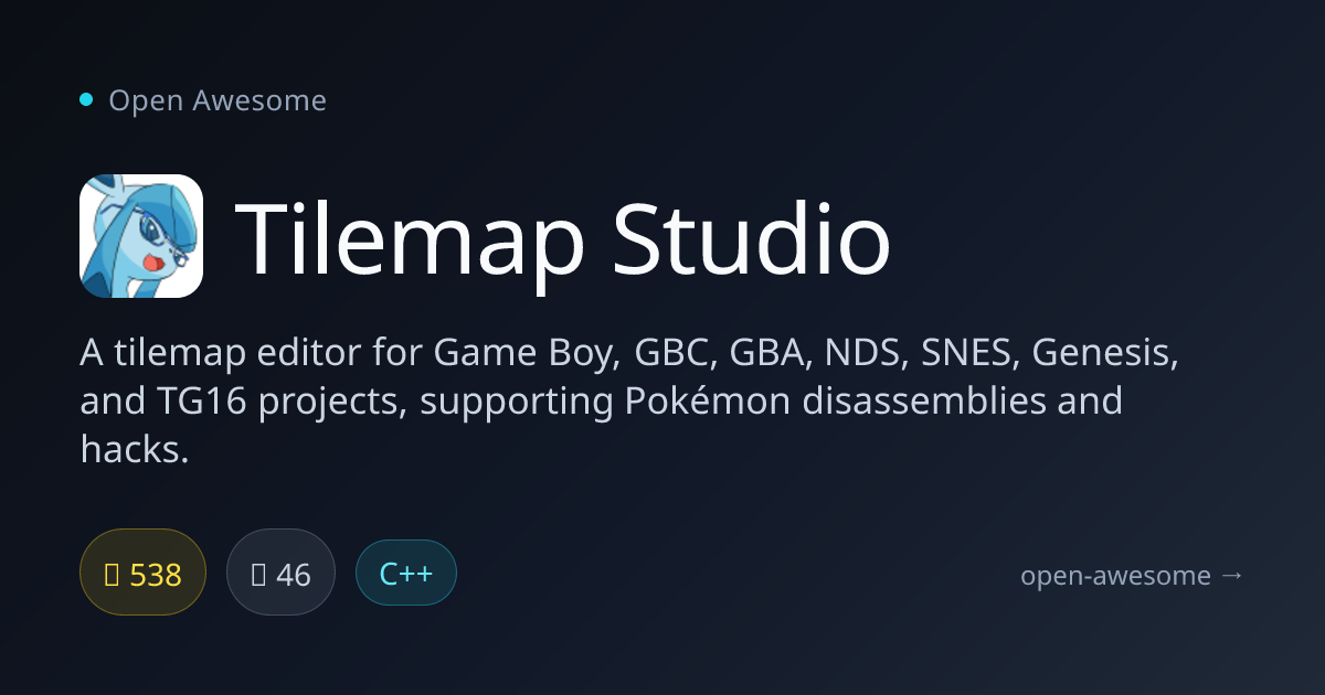 Tilemap Studio — Retro Console Tilemap Editor | Open Awesome