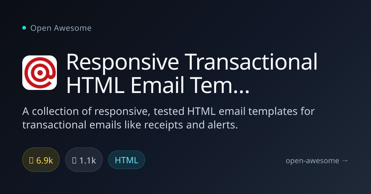 Responsive Transactional HTML Email Templates — Responsive Email ...