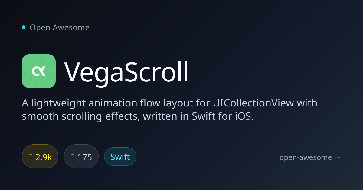 VegaScroll — iOS Smooth Scrolling Layout | Open Awesome