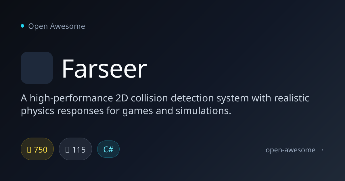 Farseer — 2D Collision Detection System | Open Awesome