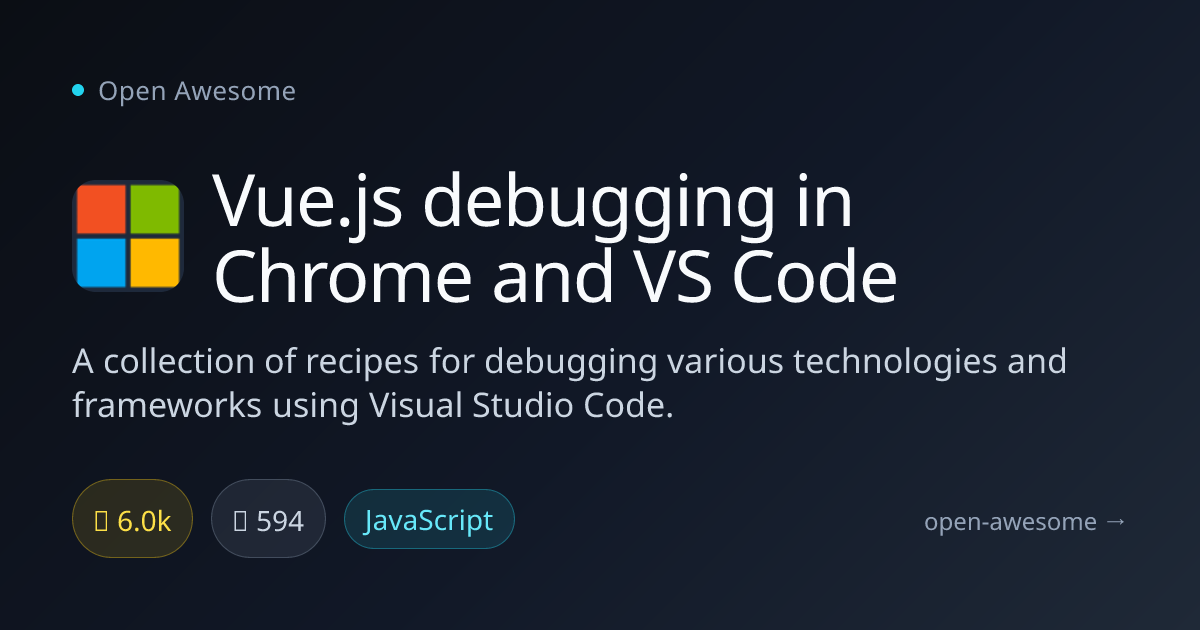 Vue.js debugging in Chrome and VS Code — Debugging Recipes for VS Code ...