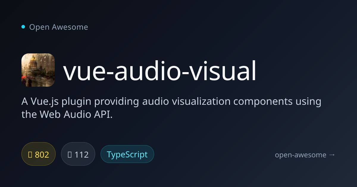 vue-audio-visual — Vue Audio Visualization Plugin | Open Awesome