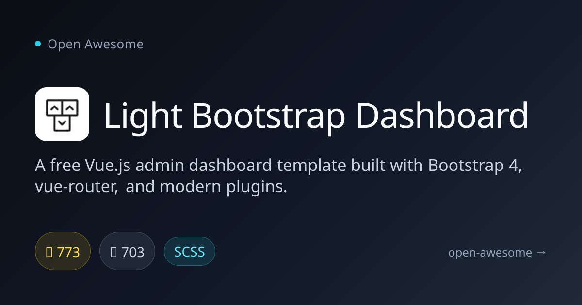 Light Bootstrap Dashboard — Free Vue.js Admin Dashboard | Open Awesome