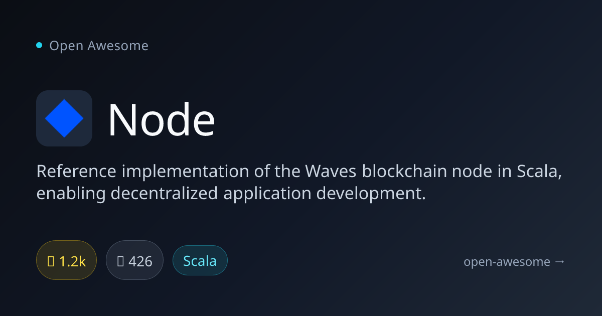 Node — Waves Blockchain Implementation | Open Awesome