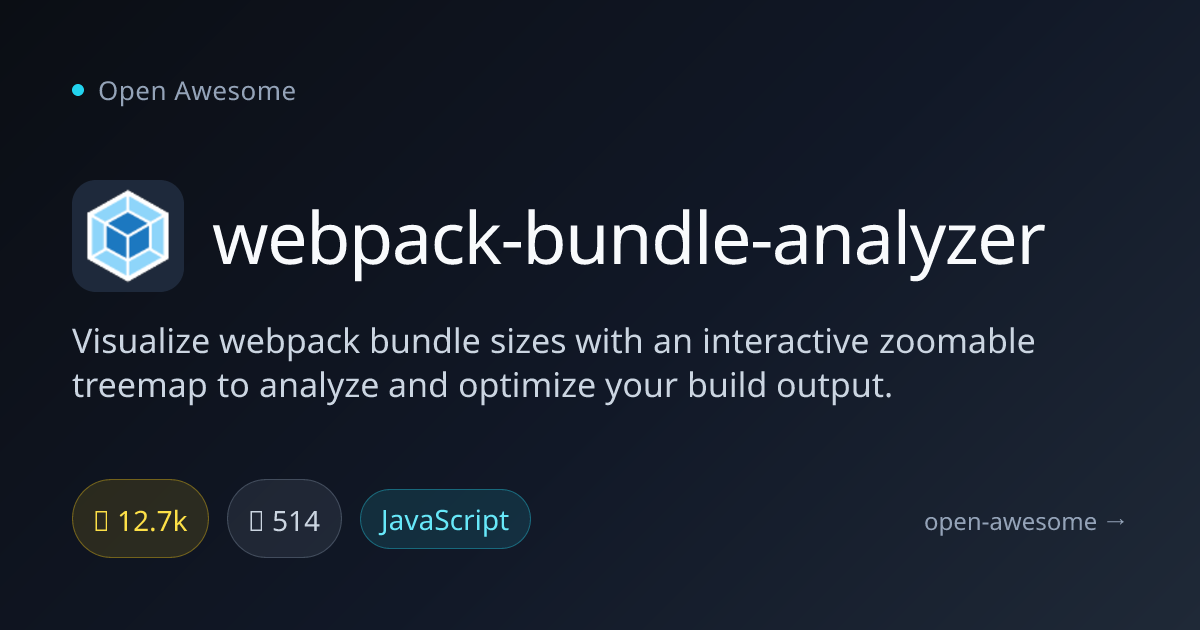 webpack-bundle-analyzer — Webpack Bundle Visualization Tool | Open Awesome