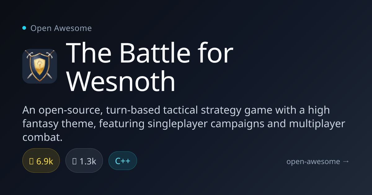 The Battle for Wesnoth — Open Source Strategy Game | Open Awesome