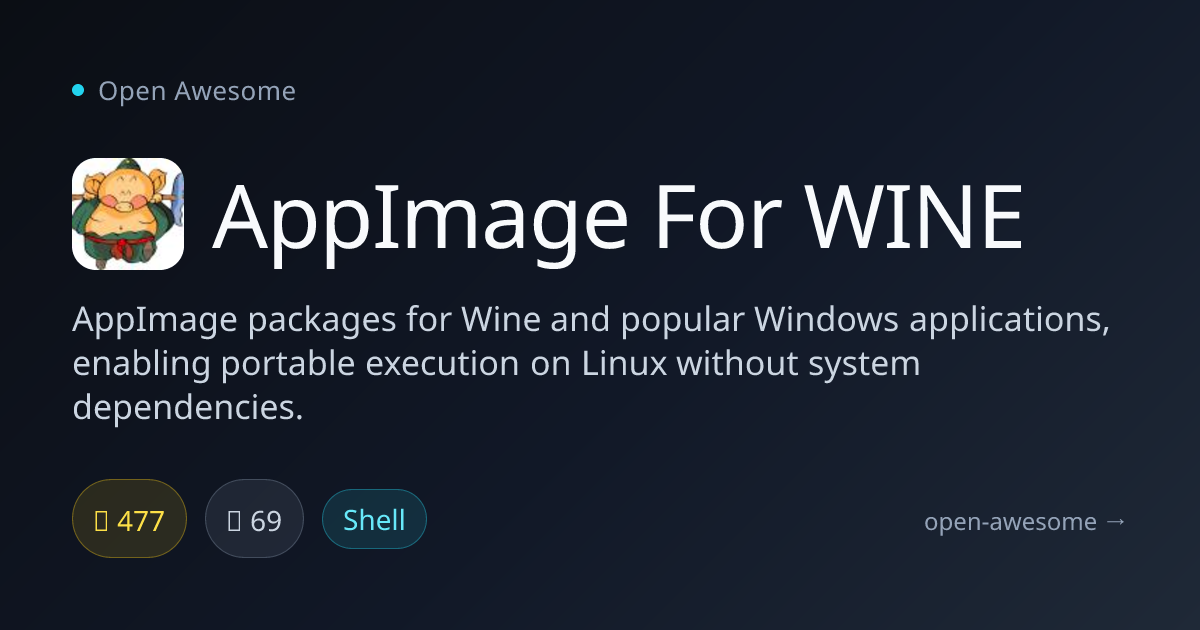 AppImage For WINE — Portable Wine App Packages | Open Awesome