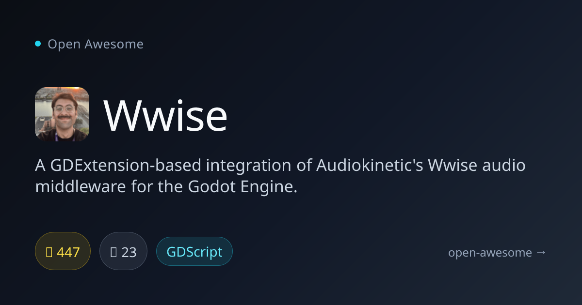 Wwise — Godot Audio Middleware | Open Awesome