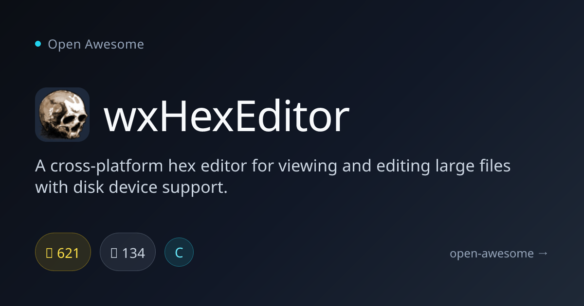 wxHexEditor — Cross-Platform Hex Editor | Open Awesome