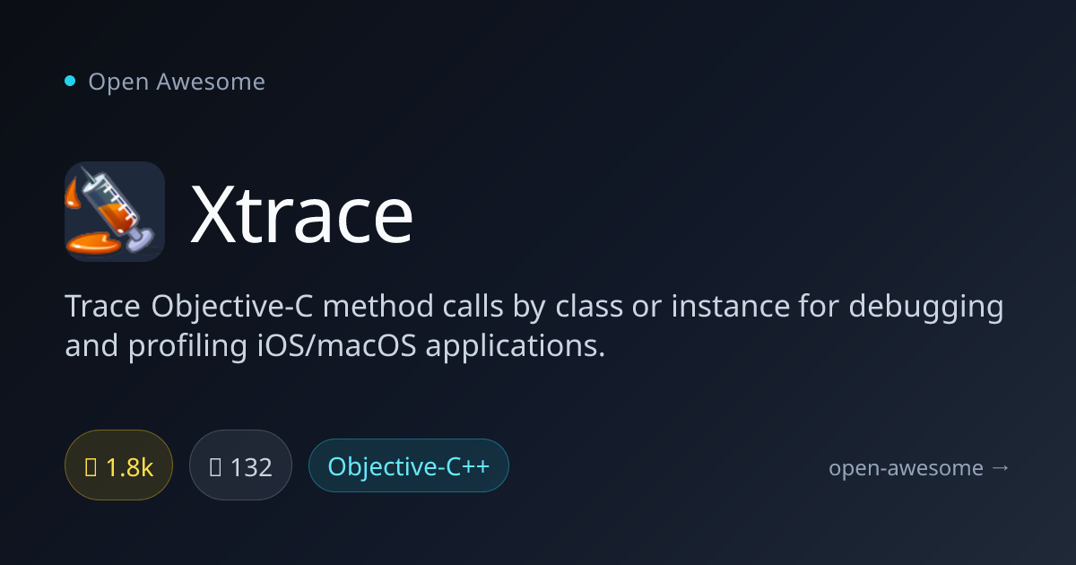 Xtrace — Objective-C Method Call Tracer | Open Awesome