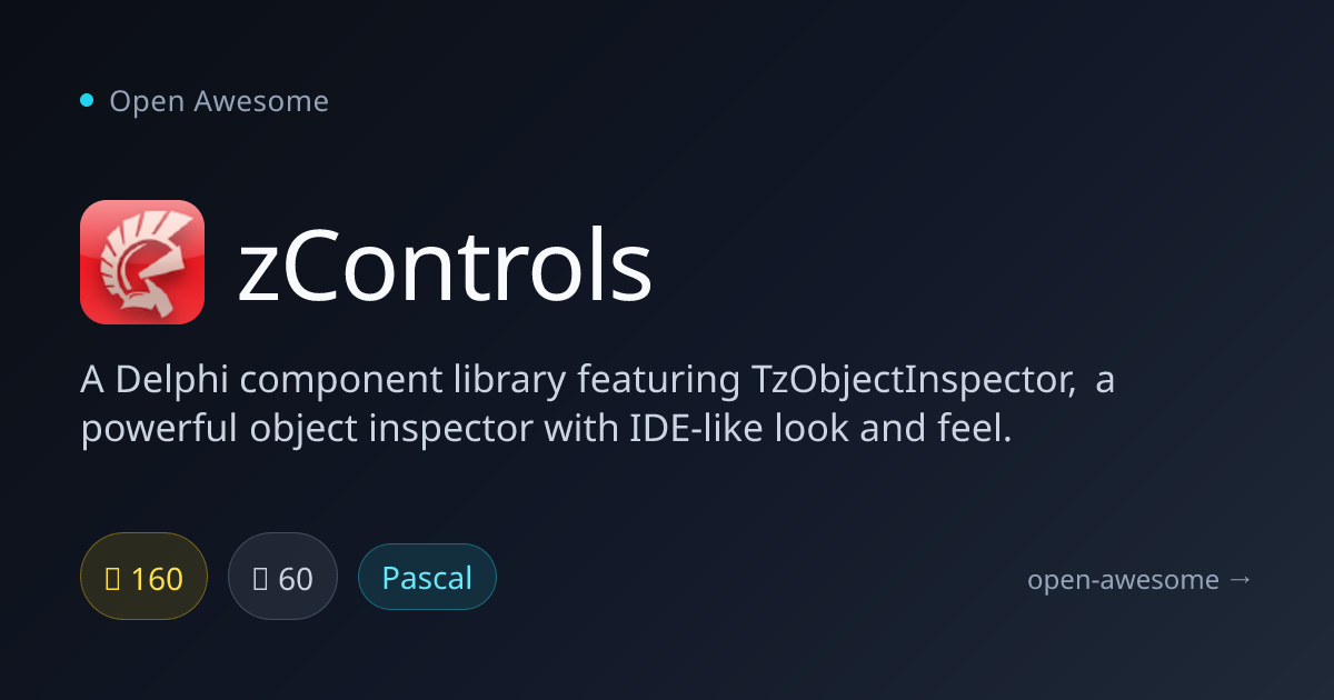 zControls — Delphi Object Inspector Library | Open Awesome